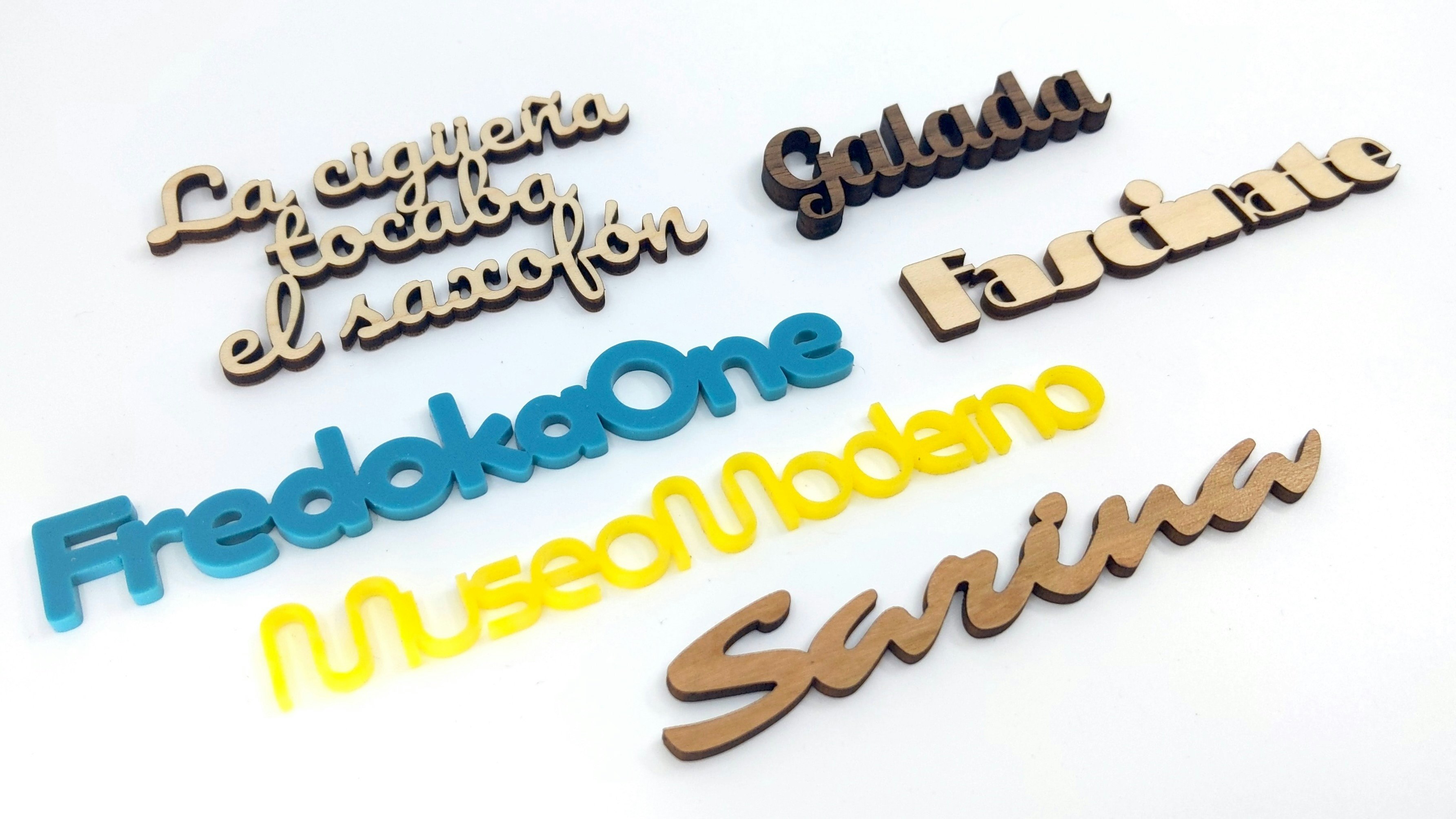 Automatically create “Connected Text” in Cuttle, plus Coasters with 150+ variations