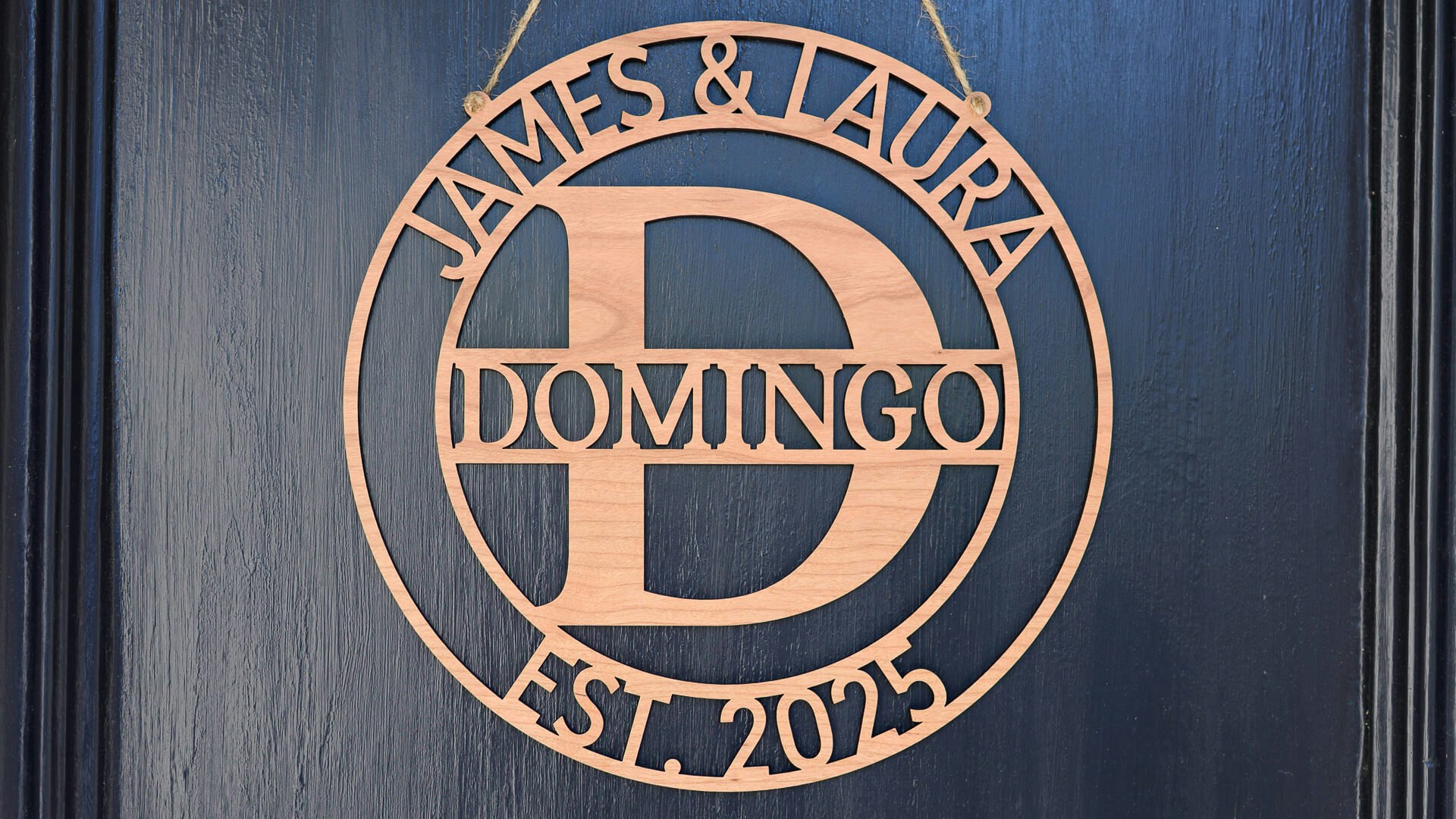 Circle Monogram Couple’s Sign - SVG Generator