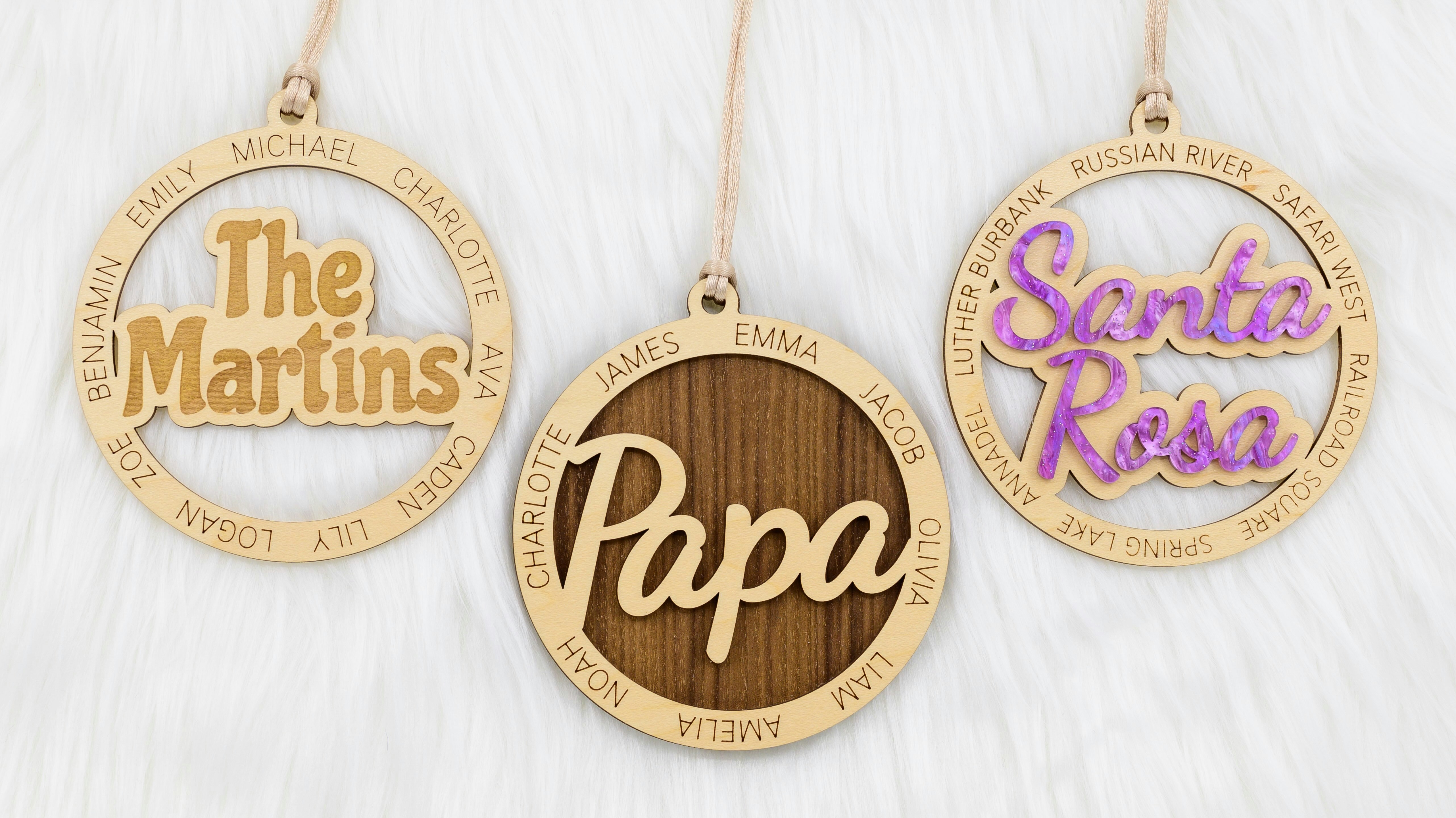 Circular Name Ornament - SVG Generator
