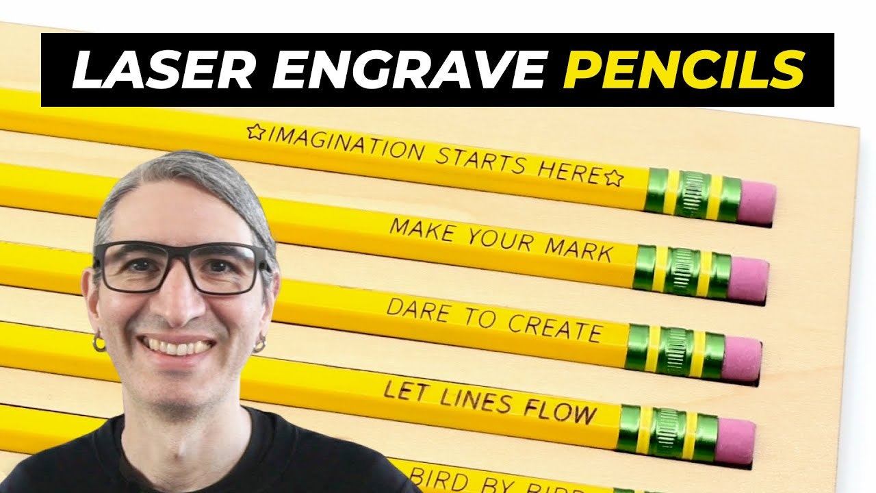 Laser Engraving Pencils&nbsp;- Jig, Template, and Video Tutorial ✏️