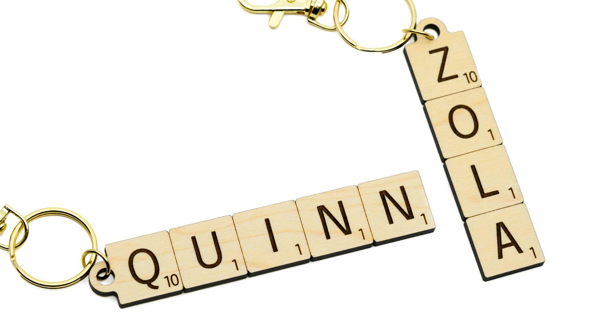 Letter Tile Keychain - SVG Generator