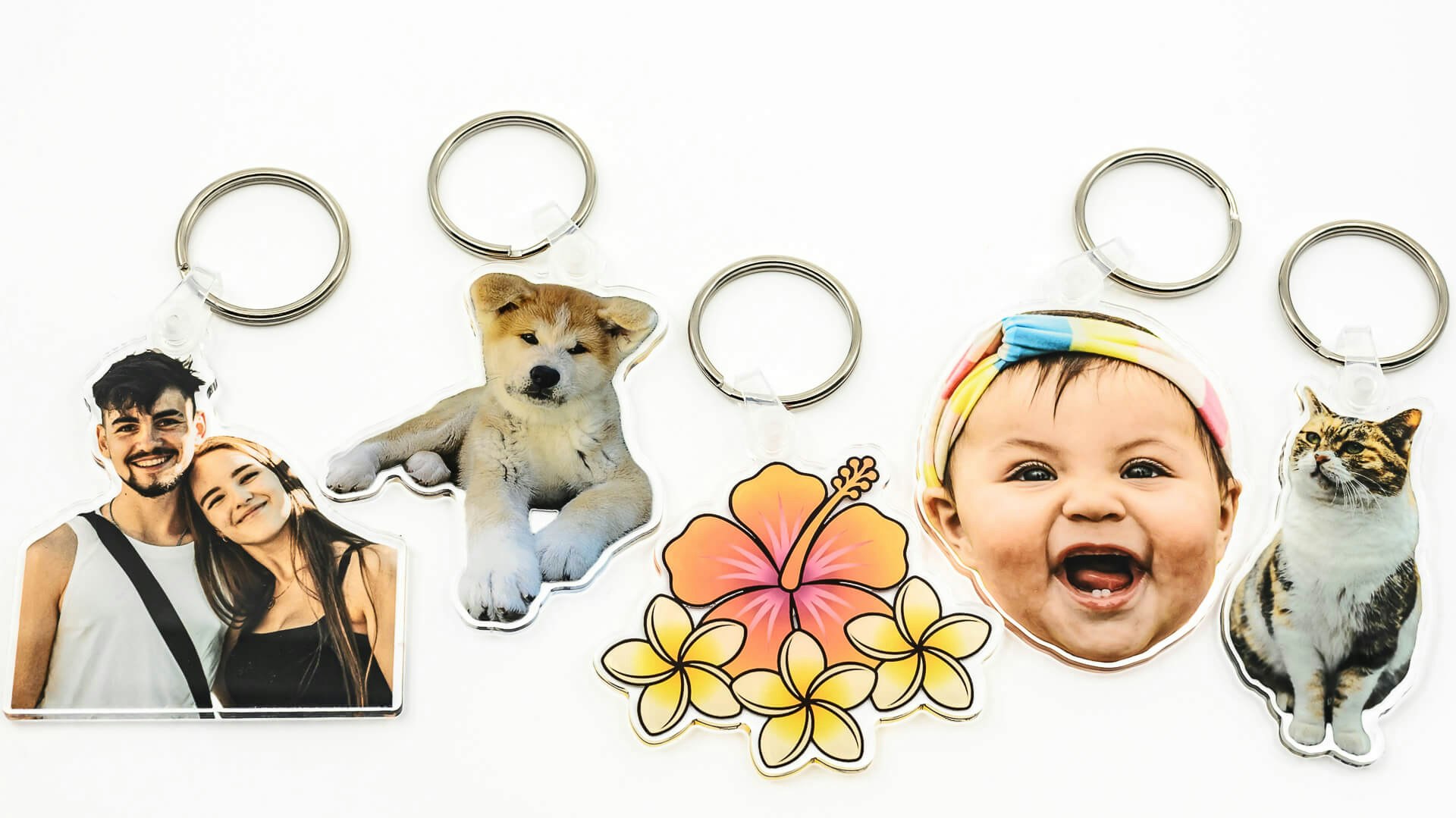 Make cute photo keychains - SVG + PDF Generator for Laser + UV Print