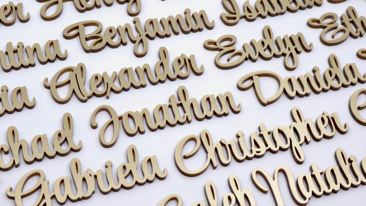 Wedding Name Place Cards - SVG Generator